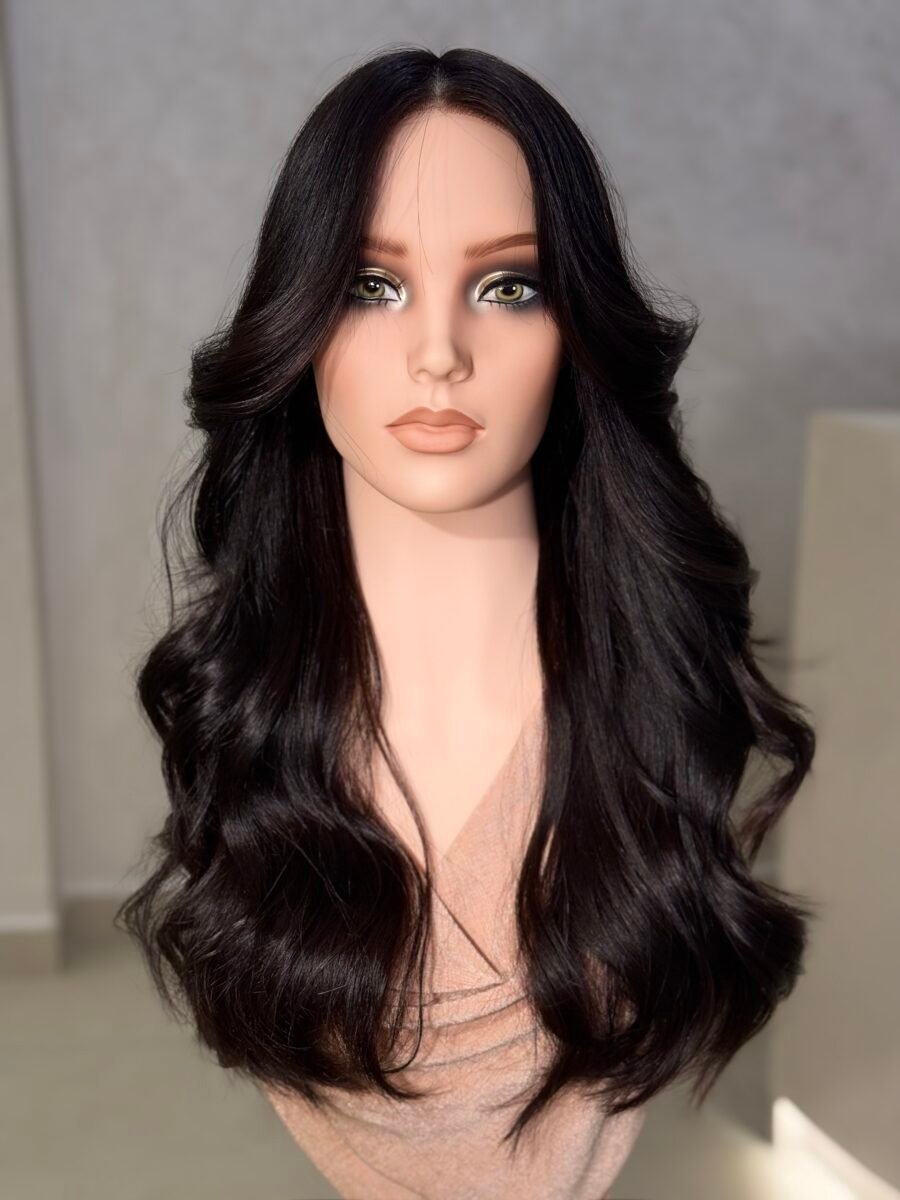 Natural Hair Wig 24-25" — Natural Black Layered